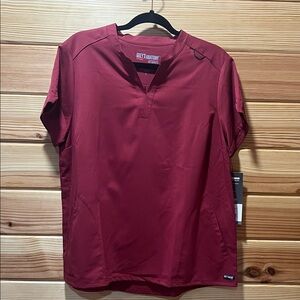 Grey's Anatomy Women’s Maroon Short Sleeve scrub top